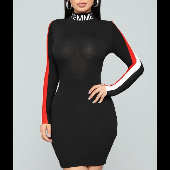 Fashion Nova Dresses & Skirts - 💋Femme•ColorBlock Strip•Mini Dress